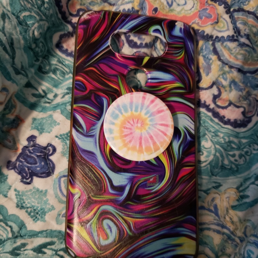 LG G5 phone case and pop socket